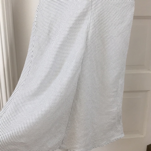 Cut Loose size Small linen sleeveless dress. Tiny black polka dots on white. EUC - Picture 8 of 8